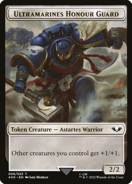 Ultramarines Honour Guard - Other creatures you control get +1/+1.