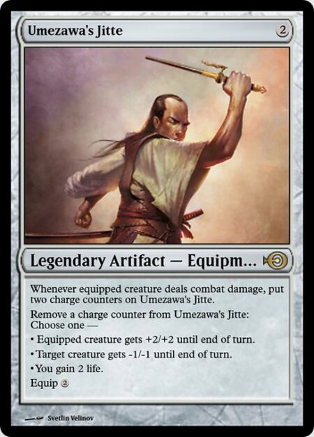 Umezawa's Jitte - Whenever equipped creature deals combat damage