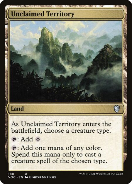 Unclaimed Territory - As Unclaimed Territory enters