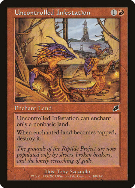 Uncontrolled Infestation - Enchant nonbasic land