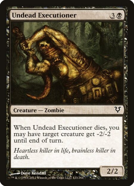 Undead Executioner - When Undead Executioner dies
