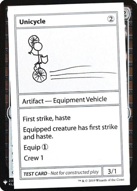 Unicycle - First strike