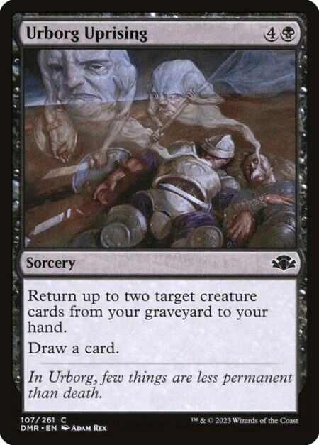 Urborg Uprising - Return up to two target creature cards from your graveyard to your hand.