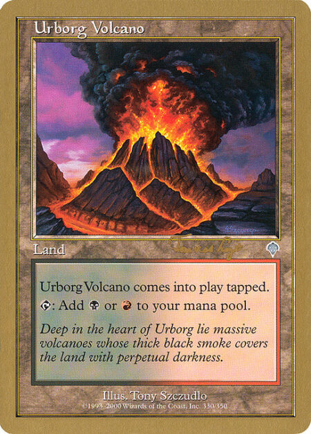 Urborg Volcano - Urborg Volcano enters the battlefield tapped.