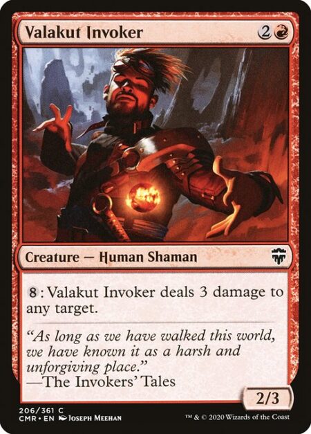 Valakut Invoker - {8}: Valakut Invoker deals 3 damage to any target.