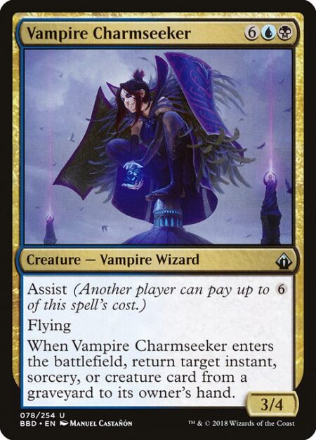 Vampire Charmseeker - Assist (Another player can pay up to {6} of this spell's cost.)