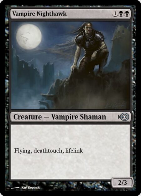 Vampire Nighthawk - Flying