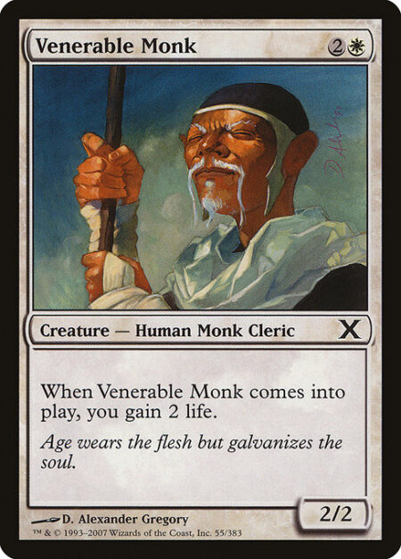 Venerable Monk - When Venerable Monk enters the battlefield