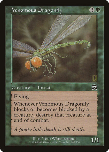 Venomous Dragonfly - Flying