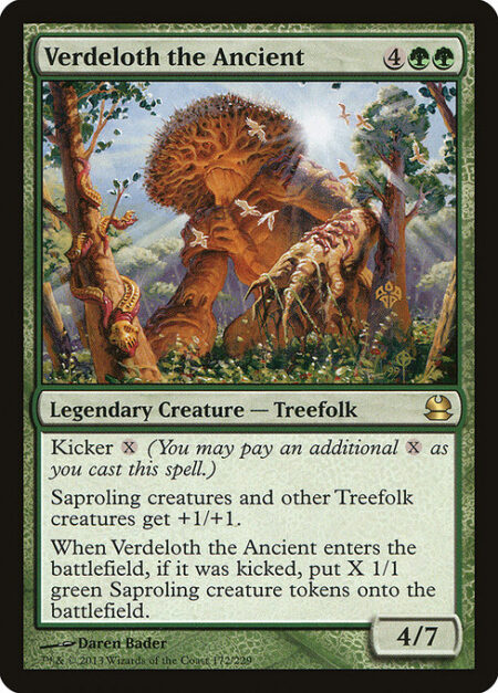 Verdeloth the Ancient - Kicker {X} (You may pay an additional {X} as you cast this spell.)