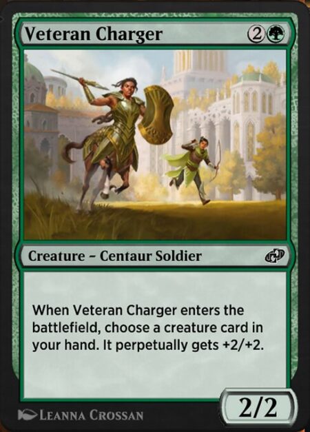 Veteran Charger - When Veteran Charger enters the battlefield