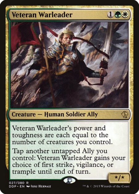 Veteran Warleader - Veteran Warleader's power and toughness are each equal to the number of creatures you control.