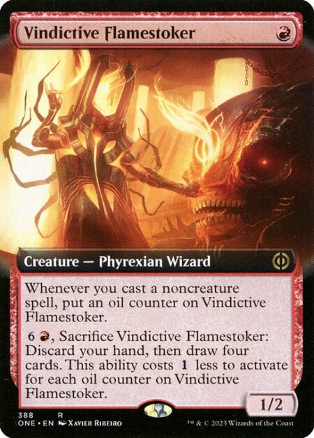 Vindictive Flamestoker - Whenever you cast a noncreature spell