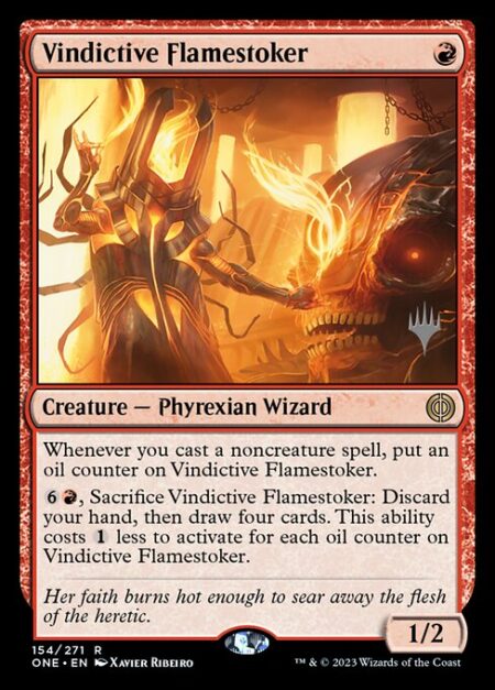 Vindictive Flamestoker - Whenever you cast a noncreature spell