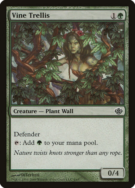 Vine Trellis - Defender (This creature can't attack.)