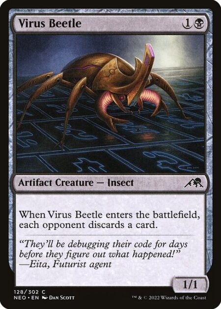 Virus Beetle - When Virus Beetle enters the battlefield