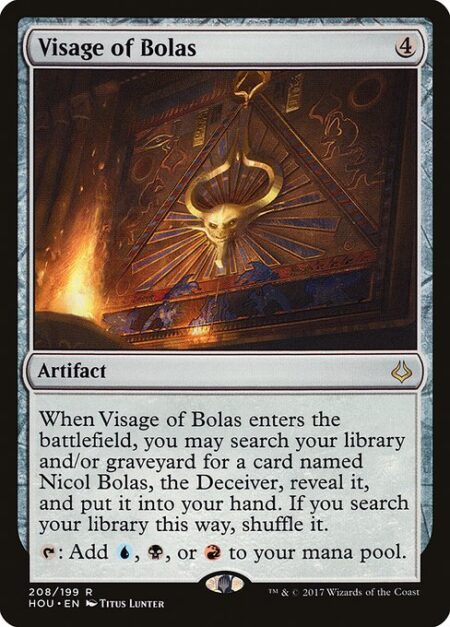 Visage of Bolas - When Visage of Bolas enters the battlefield