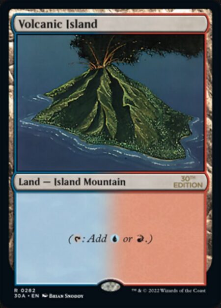 Volcanic Island - ({T}: Add {U} or {R}.)