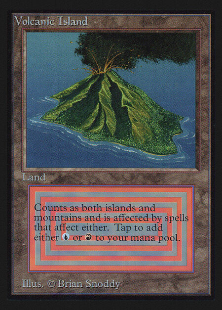 Volcanic Island - ({T}: Add {U} or {R}.)