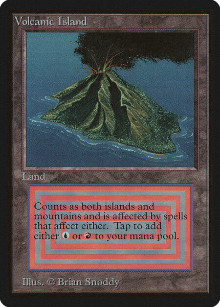 Volcanic Island - ({T}: Add {U} or {R}.)