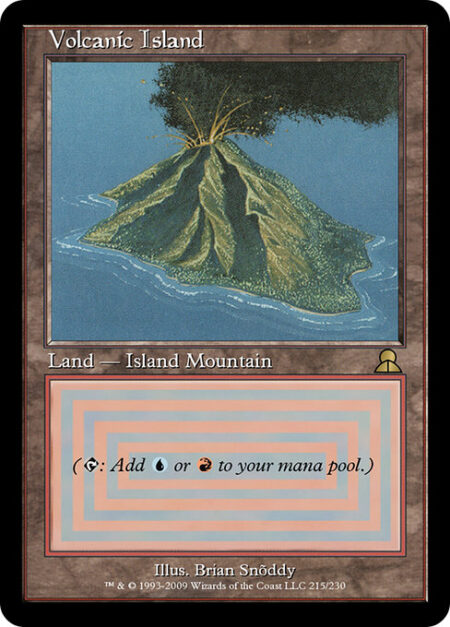 Volcanic Island - ({T}: Add {U} or {R}.)