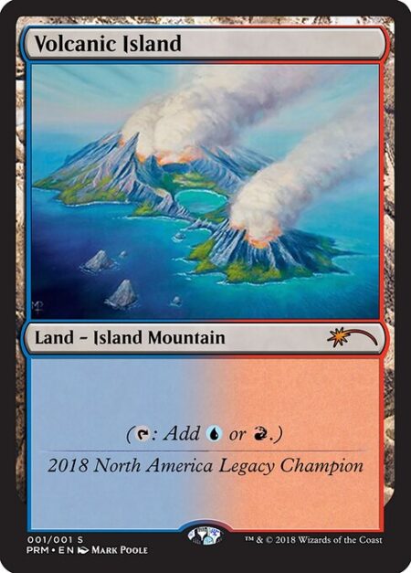 Volcanic Island - ({T}: Add {U} or {R}.)