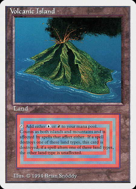 Volcanic Island - ({T}: Add {U} or {R}.)