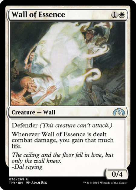 Wall of Essence - Defender (This creature can't attack.)