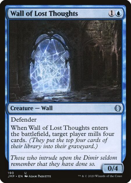 Wall of Lost Thoughts - Defender