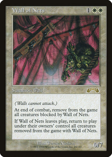 Wall of Nets - Defender (This creature can't attack.)