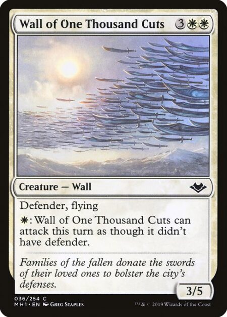 Wall of One Thousand Cuts - Defender