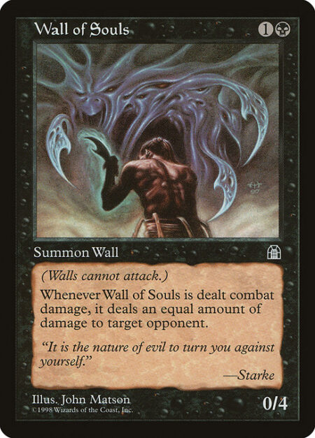 Wall of Souls - Defender (This creature can't attack.)