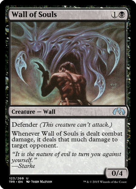 Wall of Souls - Defender (This creature can't attack.)