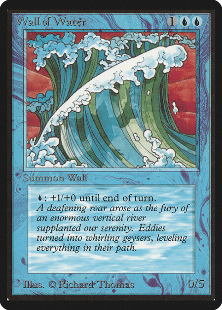 Wall of Water - Defender (This creature can't attack.)