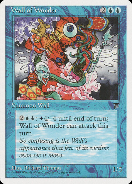 Wall of Wonder - Defender (This creature can't attack.)