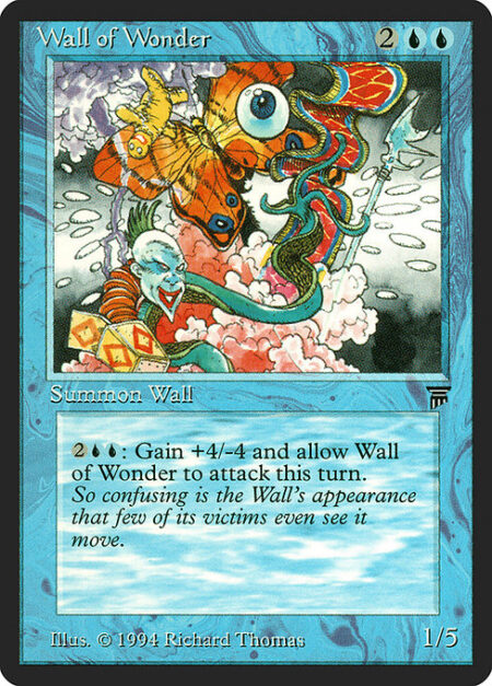 Wall of Wonder - Defender (This creature can't attack.)