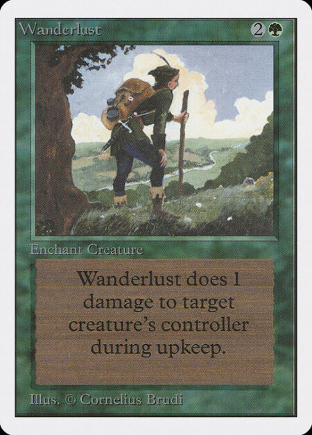 Wanderlust - Enchant creature