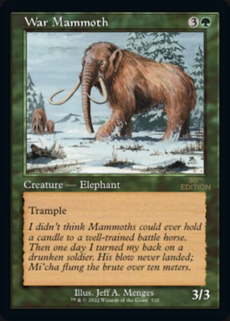 War Mammoth - Trample