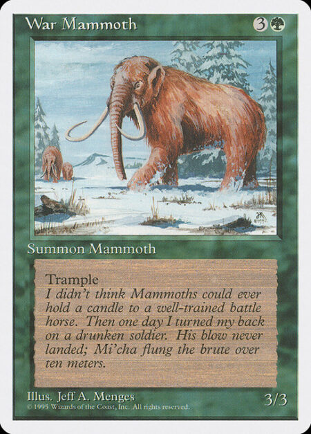 War Mammoth - Trample