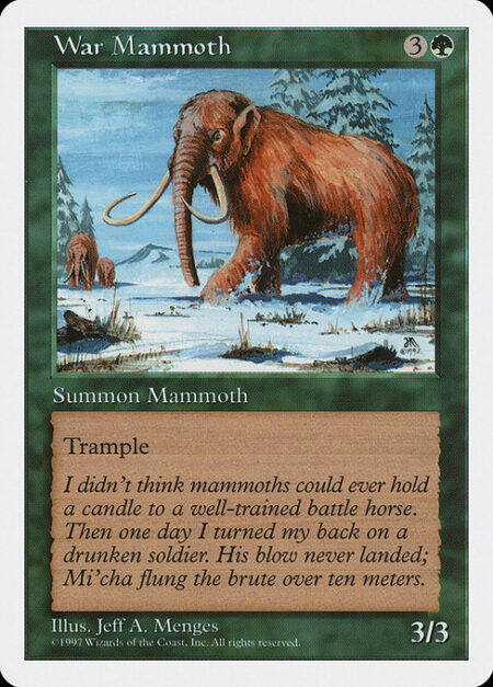 War Mammoth - Trample