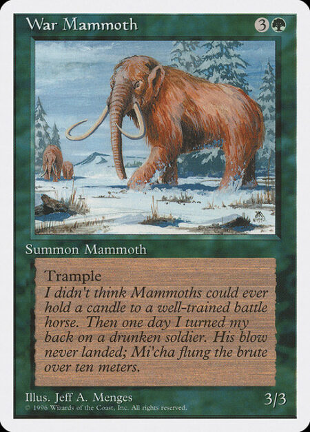 War Mammoth - Trample