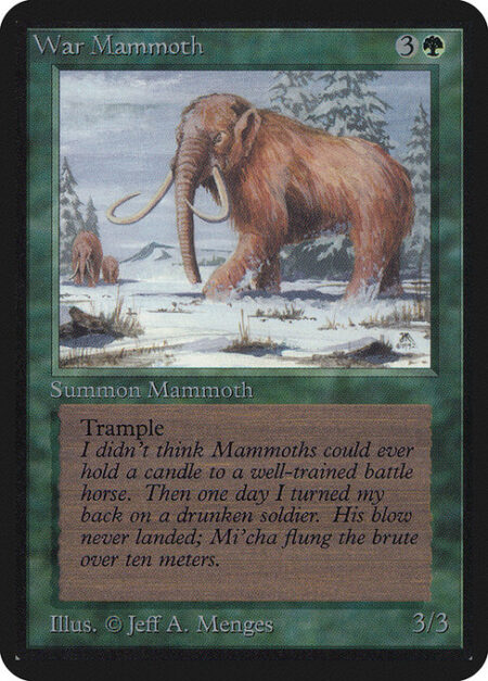 War Mammoth - Trample