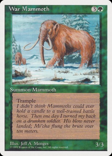 War Mammoth - Trample