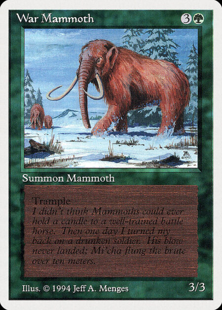 War Mammoth - Trample