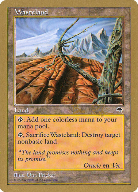 Wasteland - {T}: Add {C}.