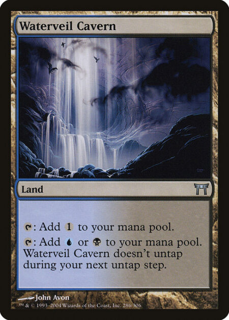Waterveil Cavern - {T}: Add {C}.