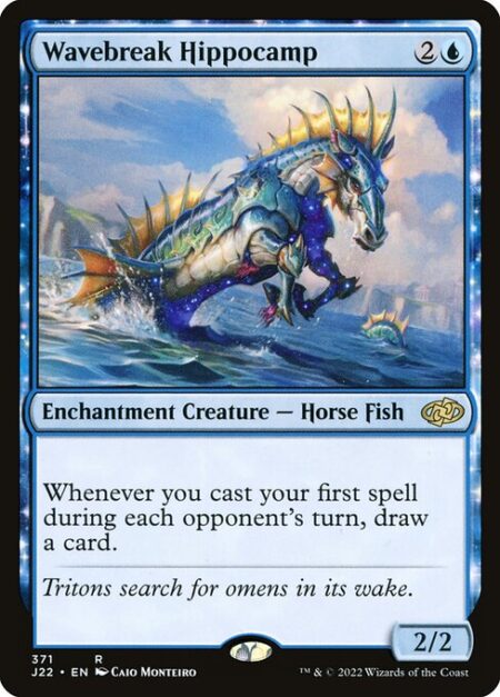 Wavebreak Hippocamp - Whenever you cast your first spell during each opponent's turn