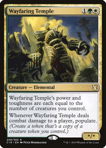 Wayfaring Temple - Wayfaring Temple's power and toughness are each equal to the number of creatures you control.