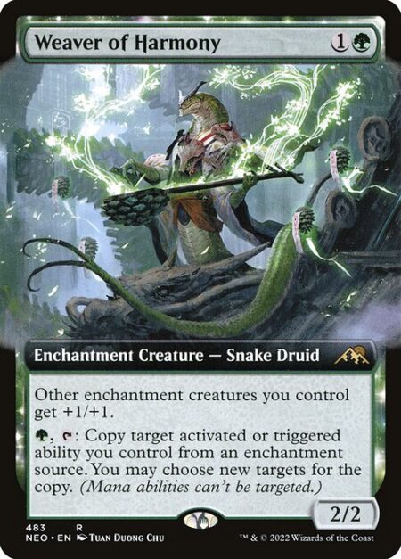 Weaver of Harmony - Other enchantment creatures you control get +1/+1.