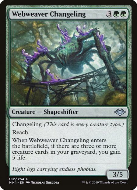 Webweaver Changeling - Changeling (This card is every creature type.)